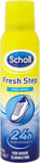 Scholl Fresh Step Shoe Spray 24h Performance Dual-Active Formula 100g