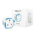 FIBARO Wall Plug UK USB,Z-Wave Plus Prise intelligente sans fil avec chargeur USB, Type G, FGWPG-121