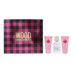 Dsquared2 Wood 3 Piece Gift Set For Her Women