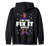 Funny Fix It Witch Family Matching Halloween Zip Hoodie