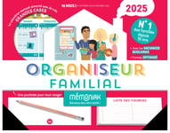 Organiseur familial Mémoniak 2025 - 16 mois, de septembre 2024 à décembre 2025 (Blister)