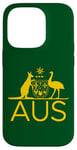 iPhone 14 Pro AUSTRALIA KANGAROO AND EMU COAT OF ARMS AUS AUSSIE SPORTS Case