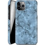 caseable Apple iPhone 11 Pro Max Mobile Phone Case - Hard Case Protective Case - Shock-Absorbing & Scratch-Resistant Surface - Colourful Design & All-Round Print - Blue Marble - Marble