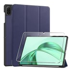 CAUHENYEE Coque pour Honor Pad X8a 11"(2024), Ensemble de Protection pour Tablette avec 1 Protecteur d'écran, Fonction Support Vertical, Coque de Protection pour Honor Pad X8a 11"(2024) - Bleu