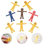 Stretchy Smiley Bendy Men Yellow Lovely Smiling Face Soft Rubber Vent Doll, Suitable Fidget Toys for Autism, ADD, ADHD, ASD SPD OCD