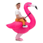 Snabb frakt Flamingos/strutsar/griffer Ridning Uppblåsbar kostym Snygga rollspelsdräkter för aktivitetsfestscen Flamingo