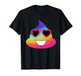 Rainbow POOP EMOTICON Unicorn party favors Poo for Kids T-Shirt