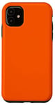 Coque pour iPhone 11 Couleur orange simple