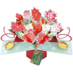 Second Nature Pop Up 3D Christmas Card  - Christmas Bouquet XPOP067