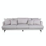 Venture Home 3-sitssoffa Sofia Manchester Sofa - Black / Beige Corduroy 15581-995