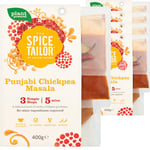 The Spice Tailor - Lentil Daal Cooking Sauce Meal Kit, Punjabi Chickpea Masala, Pack of 5, Vegetarian