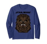 Star Wars Chewbacca Floating Head Roar Manche Longue