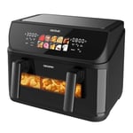 Cecotec Air Fryer Cecofry&Grill Duoheat 10000. Friteuse à Air sans Huile 10L, Grill et Plancha, Résistance Double, 2800W, Cuisson Rapide, Moins de Graisse, Résultats Consistants