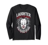 Terrifying Clown Face Killer Clown Costume Horror Vibes Long Sleeve T-Shirt