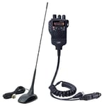 Package Radio CB PNI Escort HP 62 and Antenna PNI Extra 48 with magnet included, ASQ, RF gain Black