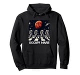 Astronauts Walking in Space - Retro Occupy Mars Terraforming Pullover Hoodie