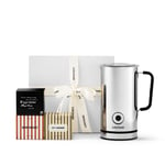 Sjöstrand Coffee Concept - Holiday Favorite mjölkskummare & kaffekapslar 30-pack - Mjölkskummare - Silver