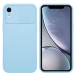 Coque pour Apple iPhone XR en Bonbon Bleu Clair Housse de protection Étui en silicone TPU flexible et avec protection pour appareil photo - Neuf