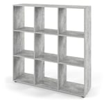 Vicco - Meuble de rangement cube Nove, Gris, 104 x 108 cm