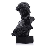 LCCCK Statue de buste de la mythologie grecque noire de 15,2 cm de haut, statue Aphrodite en résine et sculpture pour décoration de chambre à coquette, décoration de chambre académie sombre,