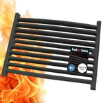 KOTARBAU® Grille de Cheminée en Fonte 28 x 21 cm Grille en Fonte pour Insert poele a Bois cheminee Grille Fonte cheminée