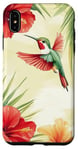 Coque pour iPhone XS Max Colibri Tropical Fleurs Florales Nature Été