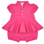 Robe enfant Polo Ralph Lauren  SS PEPLUM BU-ONE PIECE-SHORTALL