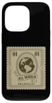 Coque pour iPhone 13 Pro Collectionneurs de timbres amusants Philatélie All World pour homme