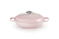 Le Creuset Faitout Signature Signature en Fonte Émaillée, Rond, 26 cm, 2 L, 4,205 kg, Shell Pink, 21180267774430