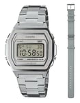 Casio Women's Digital Quartz Watch with Stainless Steel Strap A1000DN-7ER