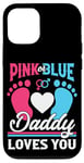 Coque pour iPhone 12/12 Pro Pink or Blue Daddy Loves You Annonce Grossesse 2025 Papa