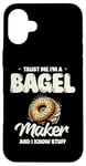 Coque pour iPhone 16 Plus Croyez-moi, je fabrique des bagels et je sais tout