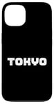 Coque pour iPhone 13 Inscription Tokyo en blanc