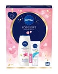 NIVEA Rose Soft Skincare Regime Gift Set (Shipped 48hr Tracked)