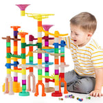 Circuit Billes – 166Pièces Marble Run Circuits de Billes Créatifs Labyrinthe Billes Jeu de Construction Jouet Intellectuel Educatifs et Jouet d'apprentissage Cadeaux pour Enfant 3 Ans+ Fille ou Garçon