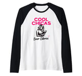 Cool Chicas Leer Libros, Cute Book Reader Woman Library Raglan Baseball Tee