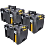 Dewalt DWST1-71195 T-Stak VI Deep Tool Storage Box 23L Without Tote Tray Pack of 3