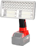 Lampe LED sans fil 4200 lm compatible avec batterie au lithium Milwaukee M18, lampe de travail 18 V pour camping, réparation de voiture, éclairage d'urgence et de chantier.[G1263]