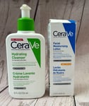 CeraVe Hydrating Cleanser Normal-dry Skin 236ml &Facial Moisturising Lotion 52ml