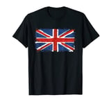 Union Jack British Flag Vintage Grunge Ripped United Kingdom T-Shirt