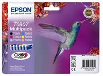 Epson Stylus Photo R265/R285/R360/RX560/RX685/PX700/PX800 Multipack (6 färgpatroner)