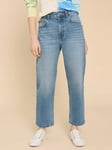 White Stuff Charlie Straight Crop Jeans, Mid Denim