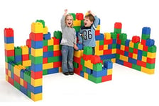 Polesie Polesie41999 Pets Building Bricks XXL Construction Toy Set-72 Pieces, Multi Colour, Large