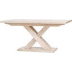 Table extensible mélaminé contemporaine pieds central en croix L 160 à 200 cm AVANT