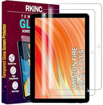 RKINC Verre Trempé [Lot de 2] pour Amazon Fire HD 8-Tablet, Fire HD 8 Plus-Tablet (2022), Film Protection écran, Dureté 9H 0,33 mm HD Glass [sans Bulles d'air][Résistant aux rayures][Garantie à vie]