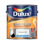 Dulux Easycare Matt 2.5L Pure Brilliant White Paint Washable & Tough - Emulsion