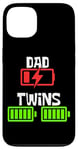 iPhone 13 Dad of Twins Low Battery Funny Father's Day Dad of 2 Kids Case