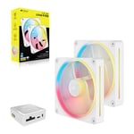 CORSAIR iCUE LINK LX140-R RGB 140mm PWM Reverse Fans Starter Kit - Whi