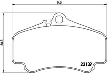 Bromsbelägg Brembo - Porsche - 911 996, 911 997