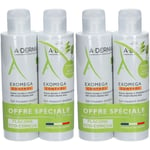 A-DERMA EXOMEGA CONTROL Gel moussant émollient visage corps 2x2x500 ml